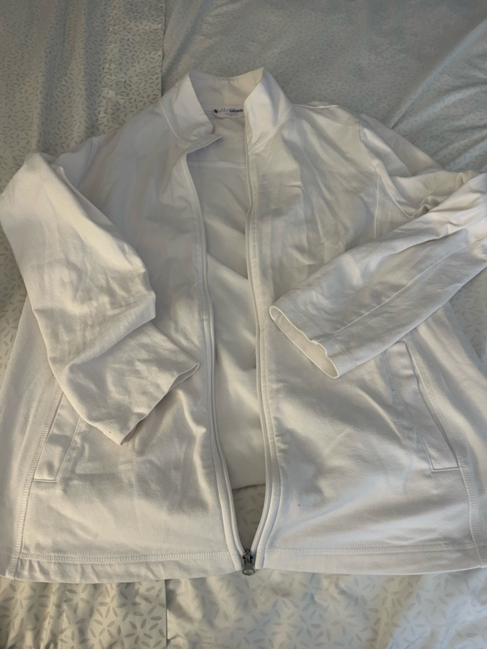 Talbots White Hello Saturday Pullover